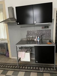 Moduli cucina Ikea colore acciaio/nero