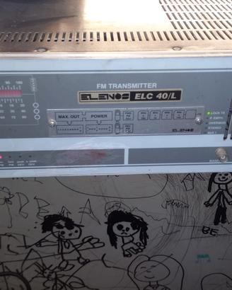 Trasmettitore fm elenos 40 watt 88 108