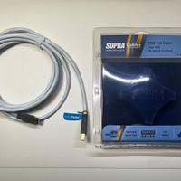 Supra Cables USB 2.0 A-B Cavo 3 m