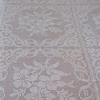 coperta di filo fatto a mano con uncinetto 