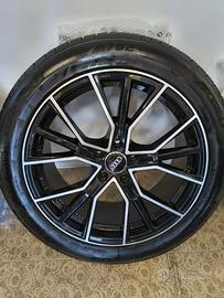 4 CERCHI LEGA ORIGINALI AUDI  da 19’ e 4 GOMME