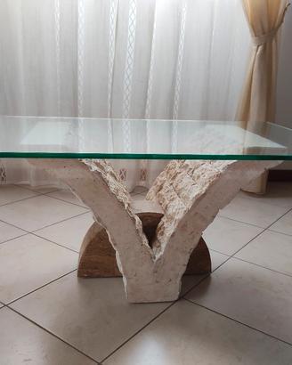 tavolino in vetro  120 cm x 60