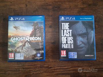 The last of us 2 + Ghost Recon Wildlands PS4