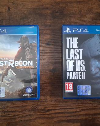 The last of us 2 + Ghost Recon Wildlands PS4