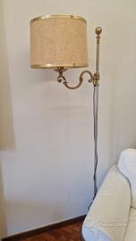 lampada piantana vintage ottone girevole