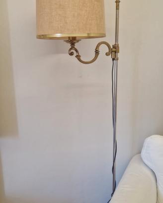 lampada piantana vintage ottone girevole
