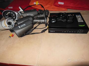 DVR 8 Canali AHD Registratore + 5 telecamere