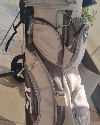 Sacca da golf completa di 11 ferri con carrello