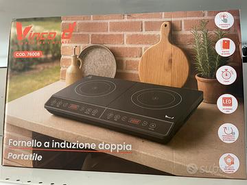 Piano a induzione doppio portatile Vinco