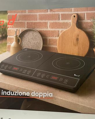 Piano a induzione doppio portatile Vinco