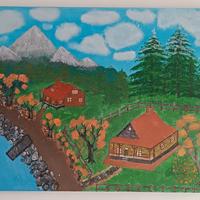 dipinto su tela in acrilico 40×50 cm . 