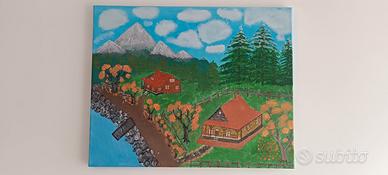 dipinto su tela in acrilico 40×50 cm . 