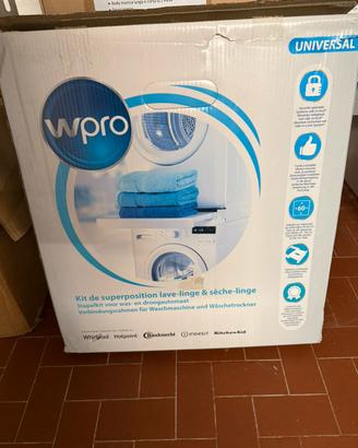 WPro Kit di sovrapposizione lavatrice e asciugatri