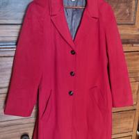 Cappotto Marella rosso donna lana taglia 48