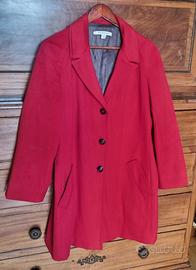 Cappotto Marella rosso donna lana taglia 48