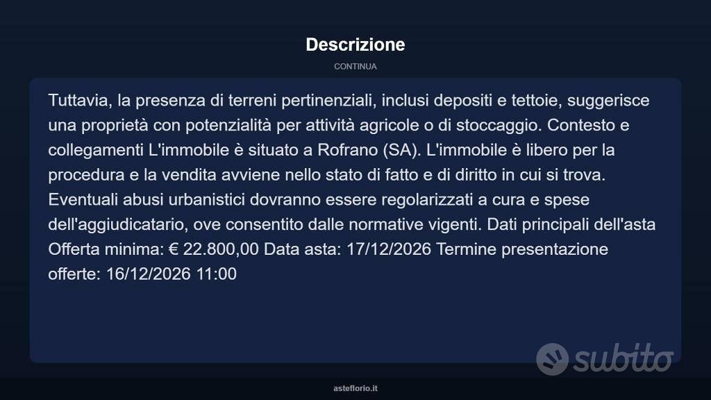 Immobile in asta di 89 m² a Rofrano - Vista 4