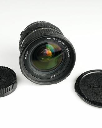 Tokina AF 19-35 mm attacco Nikon F 3.5 / 4.5