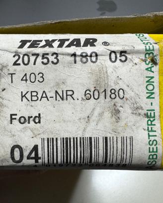 Pastiglie Freno Textar 20753 180 05 (T 403 / KBA 6