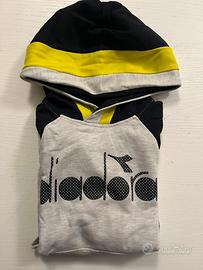 Felpa giallo/nera/grigia 9 anni