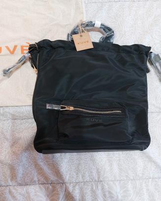 Borsa/ Zaino Donna KUVE ' Nero ★ Nuovo + Borsino 