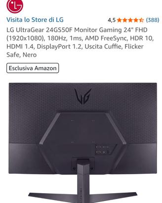 Monitor 24 pollici gaming 