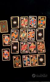 Set 2 mazzi di carte russe vintage da collezione. 