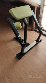 panca scott,e panca piana con appoggi