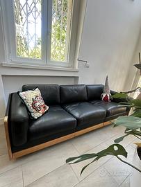 4 Divani CASSINA Mod. 920 pelle nera