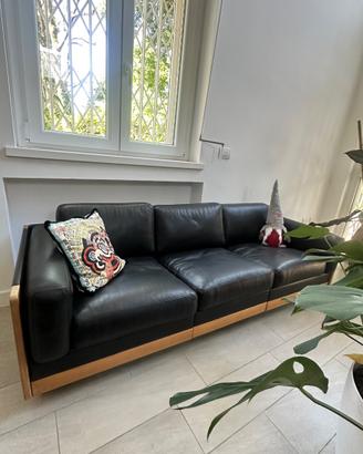 4 Divani CASSINA Mod. 920 pelle nera