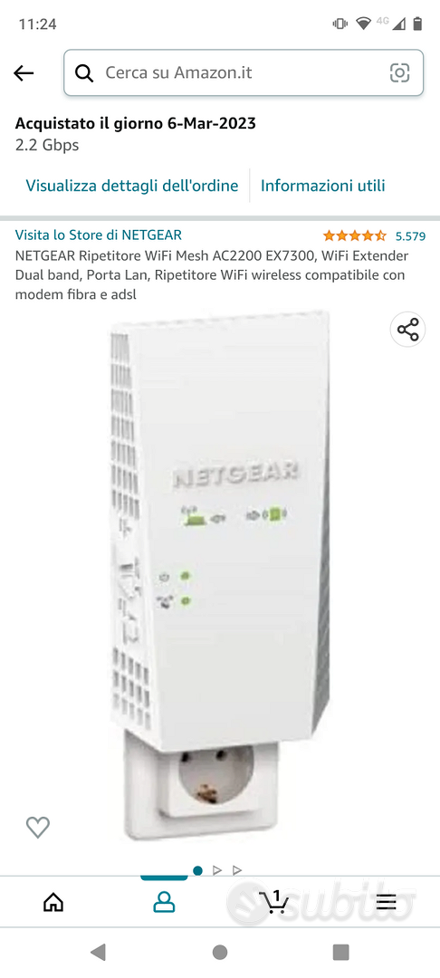 Netgear EX7300 V2 ripetitore Wifi - Informatica In vendita a Cosenza