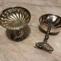 Coppe calici champagne in argento 800