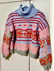 Maglione SHEIN colorato oversize dolcevita XS