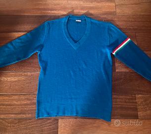 Maglione vintage blu Italia FABRA