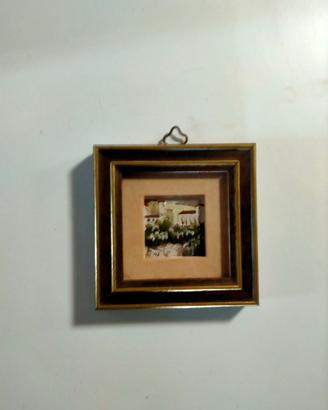 Delizioso Miniquadro d'Epoca