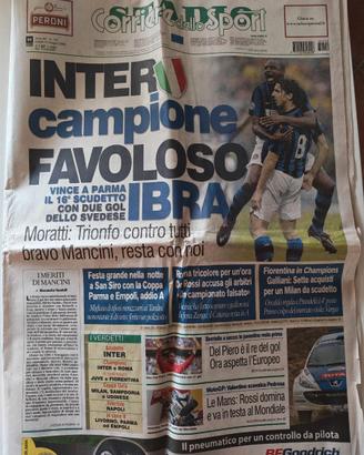CORRIERE DELLO SPORT 16° SCUDETTO INTER