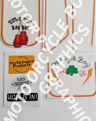 Harley davidson marlboro man fxr decal black death