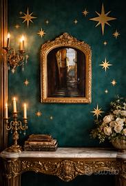 Quadro 25x18 stampa giclée barocco panorama borgo