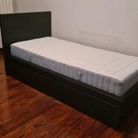 Letto Ikea Malm + Rete a doghe e materasso a molle