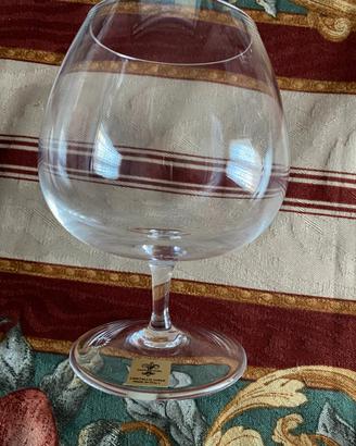 6 bicchieri balloon da distillati in cristallo