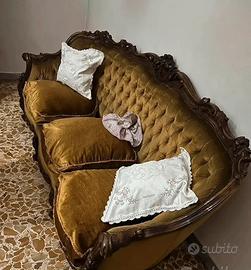 Divano completo di due poltrone anni70/80