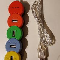 Presa mutipla a 4 porte USB