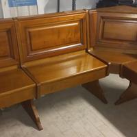 Panca angolare in legno