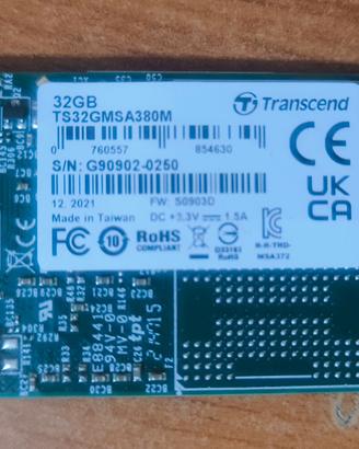 HardDisk Transcend SSD interno MSA380M 32 GB