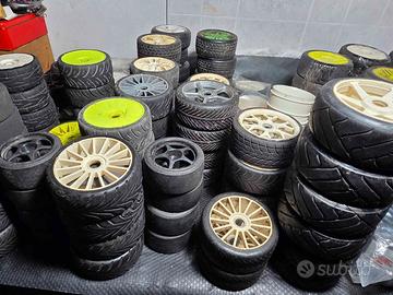 Lotto gomme rally game 1/8 alcune rodate