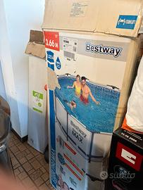 Piacina bestway 3.66x1.22 con scaletta e accessori