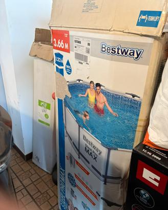 Piacina bestway 3.66x1.22 con scaletta e accessori