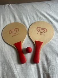 Racchette + pallina da ping pong