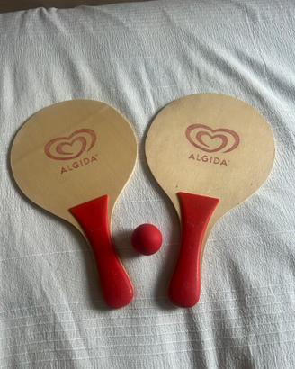 Racchette + pallina da ping pong