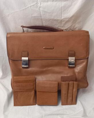 borsa da lavoro Piquadro in pelle 