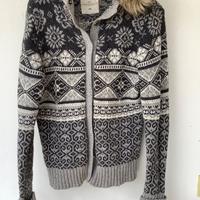 Maglia/cardigan con cappuccio